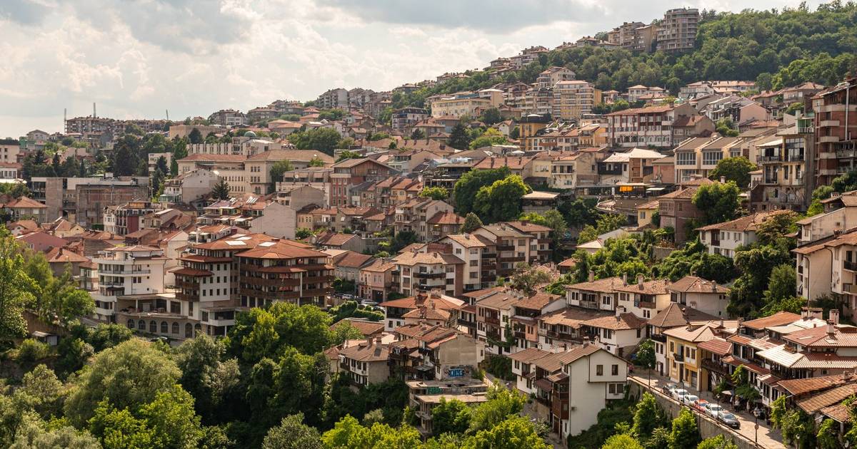 Veliko Tarnovo, Bulgaria, from above