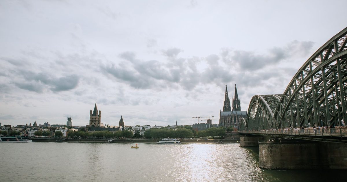 Cologne Cathedral and the Hohenzollern Bridge over the Rhine